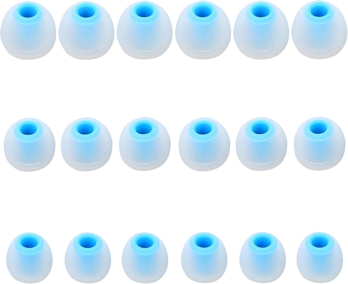 Earbud Replacement Tips Silicone Earbud Tips Ear Tips Fit Most in-Ear Earbuds(Inner Hole 3.8mm -5.1mm) Headphone Earbud Rubber Tips9 Pairs S M L