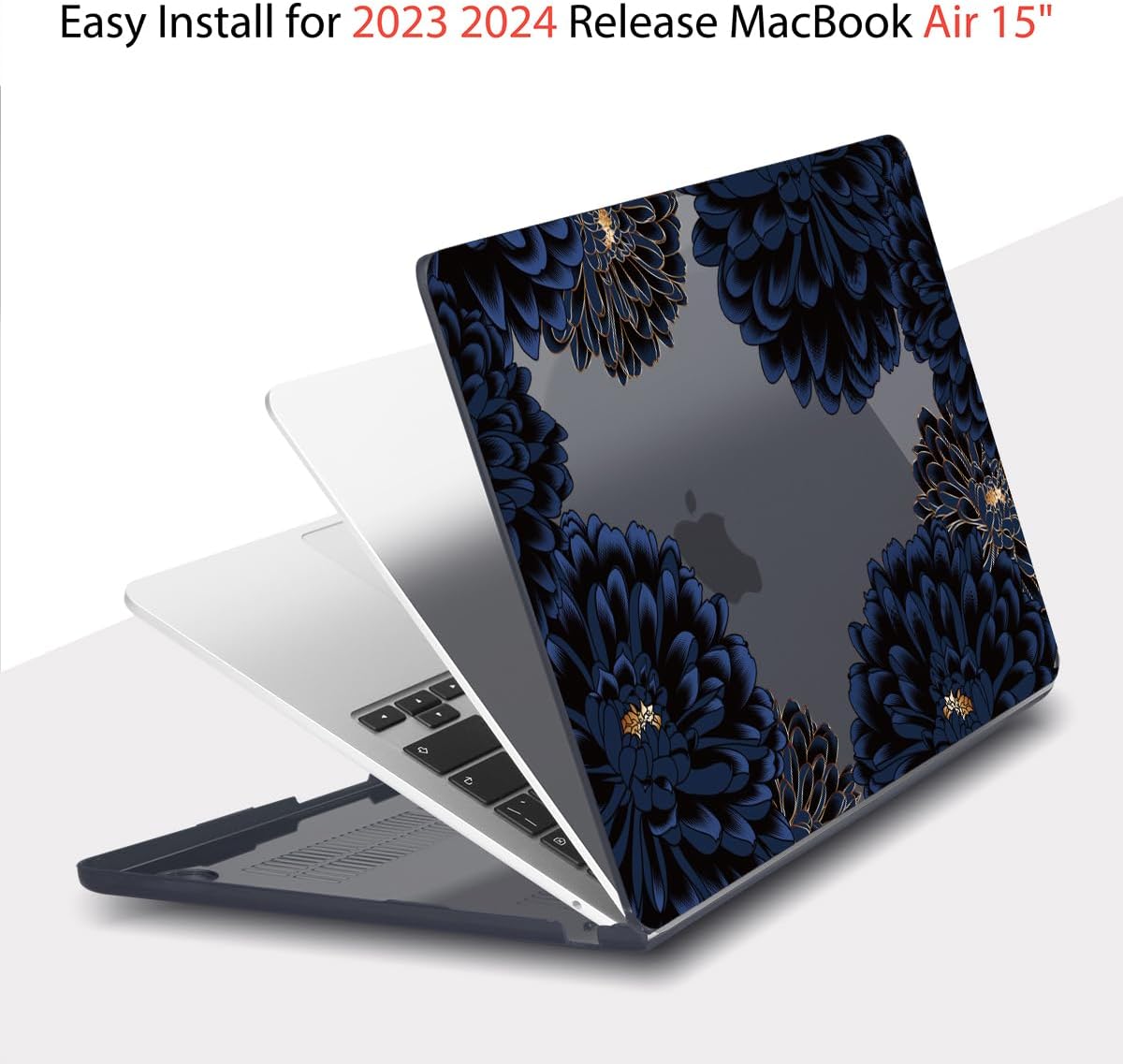 【CASE for MacBook Air 15 INCH】 - Only Compatible with M3 M2 MacBook Air 15 inch 2023 2024 Release with Liquid Retina Display & Touch ID, Model: A3114/A2941.