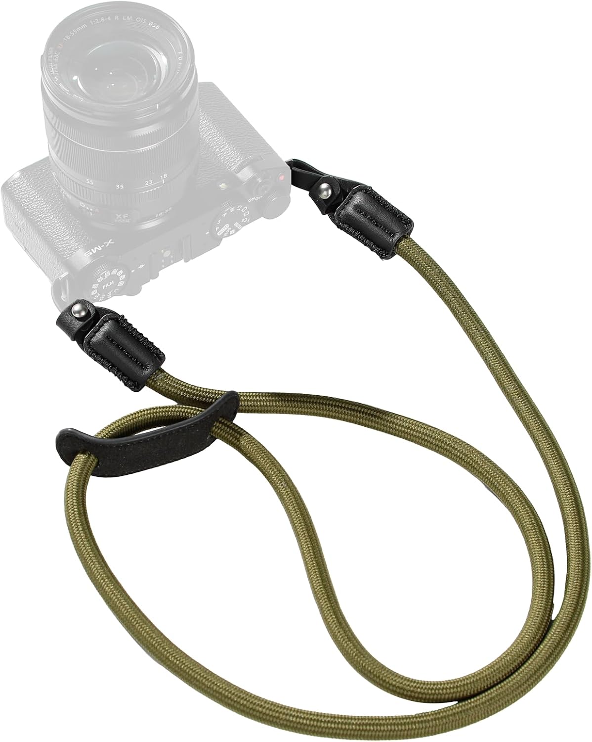 Adjustable Braided Shoulder Strap for Cameras with O-Ring and Leather Pad - SmallRig