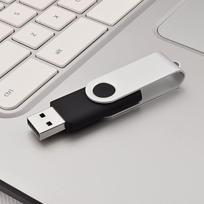 JUANWE 16GB USB Flash Drives 10 Pack Bulk Thumb Drives USB 2.0 Foldable 360°Swivel USB Storage Flash Drive Memory Sticks Jump Drive Mutipack Pen Drive Zip Drive Flashdrive for PC/Tablet Black