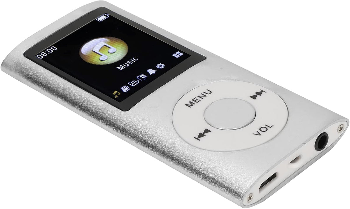 Diyeeni MP3/MP4 1.8 inch 64GB 8H Player, Portable Music Player with Earphone, HD Screen, Support up to Memory Card