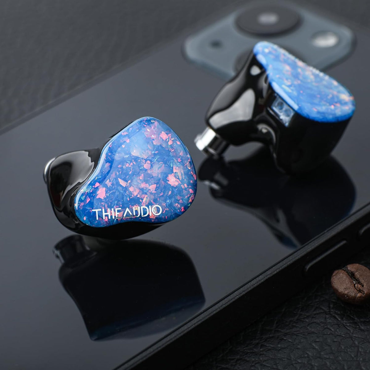 Linsoul THIEAUDIO Hype 4 2DD+4BA in Ear Monitor, HiFi IEM Earphones with Tonal Balance, Latest Sonion Driver, Detachable Silver-Plated OCC Cable for Audiophile Musician Professionals (Blue)