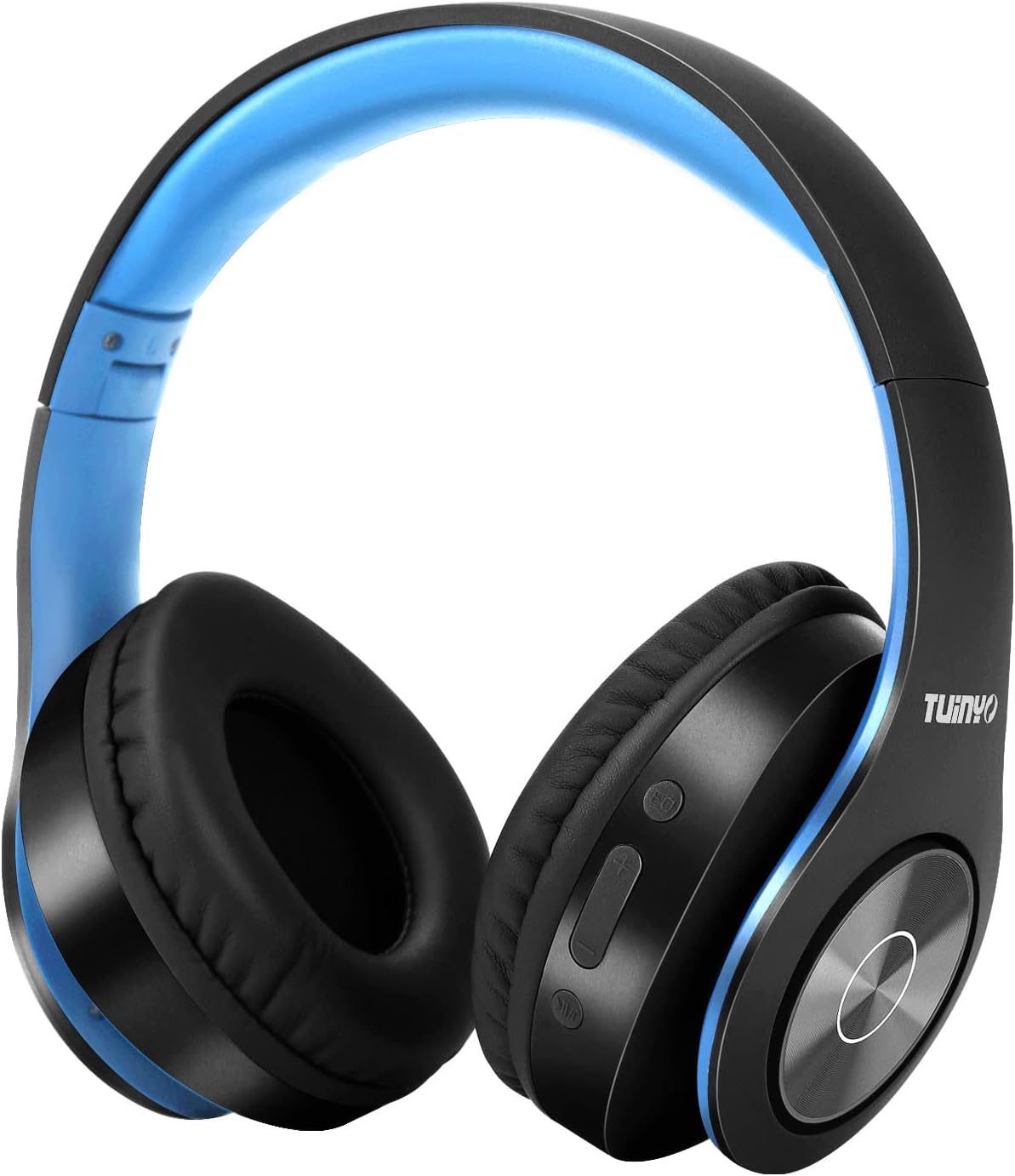TUINYO Wireless Bluetooth Headphones - Over Ear Headset with 40H Playtime, Deep Bass, Memory-Protein Earmuffs, Mic & Wired Mode - Compatible with PC, Cell Phones & TV | Model