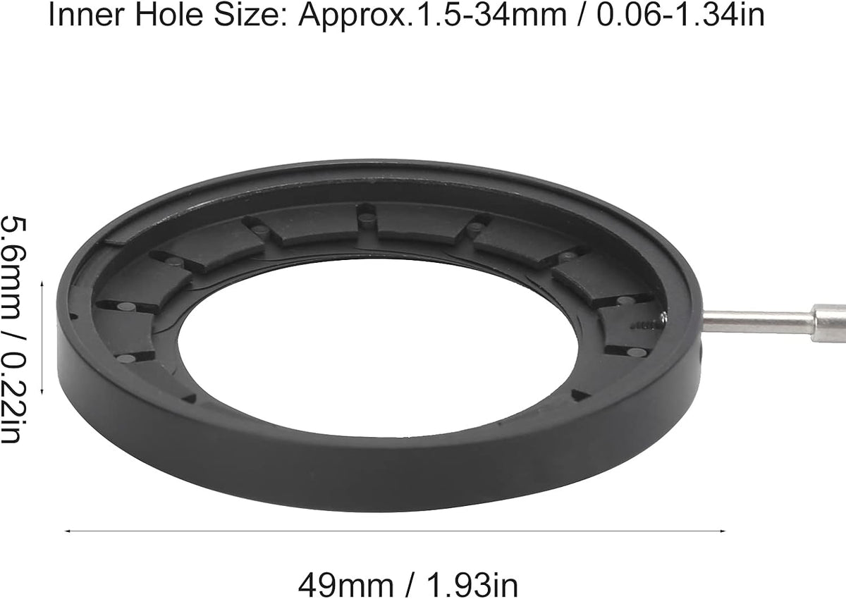 AstraLoom SK34 1.534mm 49mm Adjustable Iris Aperture Diaphragm Module Condensor Optical Diaphragm for Optical