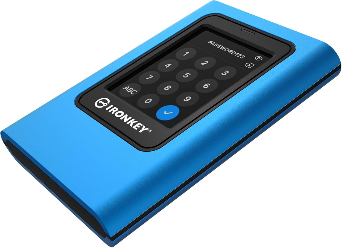 Kingston IronKey Vault Privacy 80 3.8TB External SSD | FIPS 197 | XTS-AES 256GB Encrypted | Touch Screen PIN | Secure Data Protection | IKVP80ES/3840G