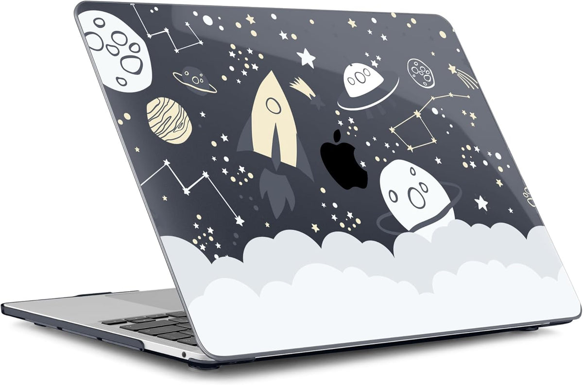Batianda Case for M1 MacBook Air 13 Inch Model A2337 A2179 A1932 2021 2020 2019 Release,Lovely Creative Series Design Hard Shell with Keyboard Cover & Screen Protector, Aviation