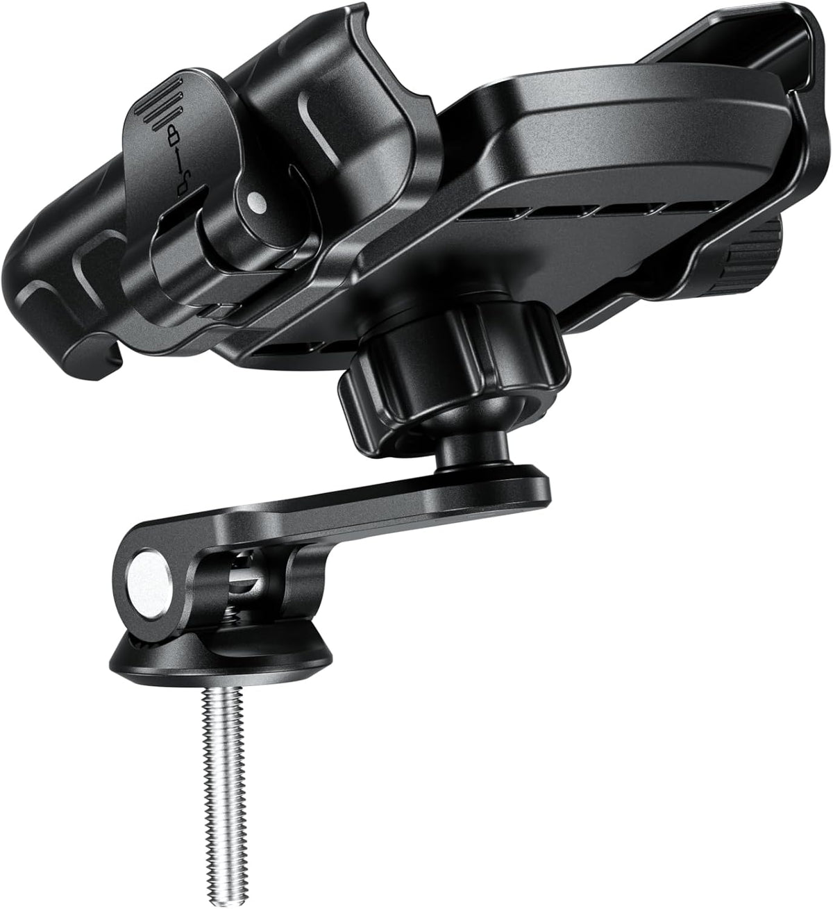 BRCOVAN Bike Fork Stem Phone Mount Holder [Camera Friendly] [1s Lock & Release] Adjustable Bicycle Headset Top Cap Cellphone Cradle with Solid Aluminum Mounting Base Fit 5.4'' - 7.2" Smartphones