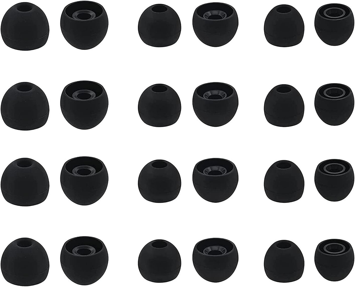 ALXCD 12 3.8mm 3.8mm -4.8mm) 12 Eartips for in-Ear Headphones, S/M/L Sizes Pairs Soft Silicone Earbuds Tips Eartips