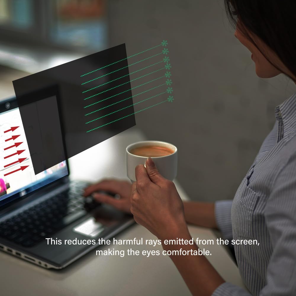 15.0 Inch - 16:9 Aspect Ratio - Laptop Privacy Screen Filter for Widescreen Laptop - Notebook - Anti-Glare - Anti-Scratch Protector Film for Data confidentiality
