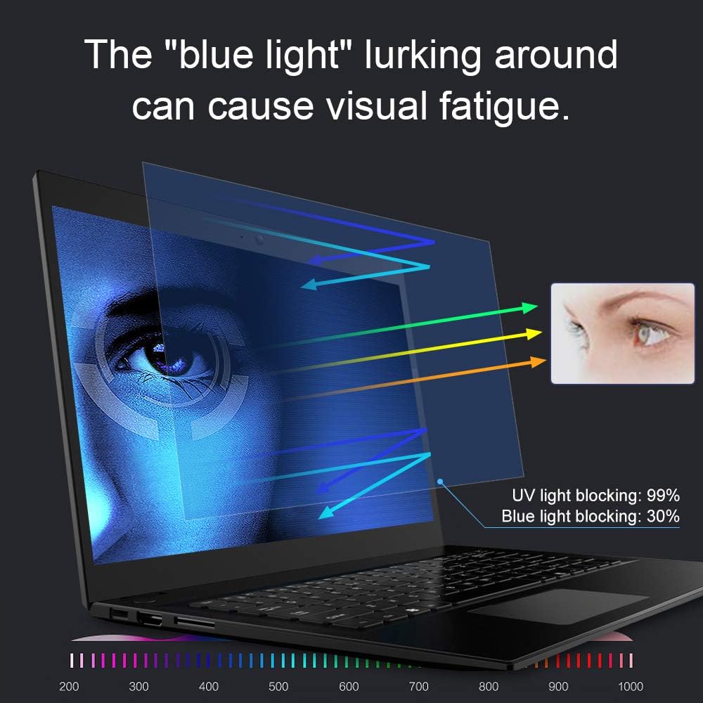2 Pack 14" Laptop Screen Protector Eye Protection Anti Glare Anti Blue Light Screen Protector for 14 Inch with 16:9 Aspect Ratio Laptop