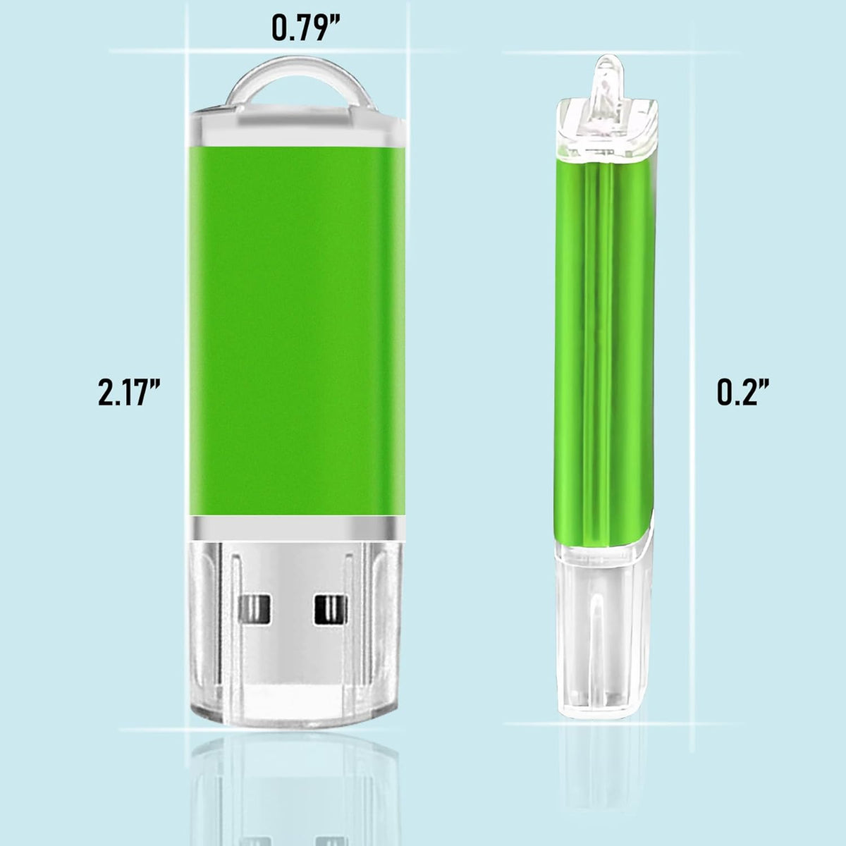 1GB USB Flash Drive 20 Pack Nicepicten Bulk USB 2.0 Thumb Drives 20Pack Metal Jump Zip Drive Memory Stick Pendrive Memoria USB 1 GB with 20PCS Lanyard Label - Green 20 X 1GB Flash Drives Bulk