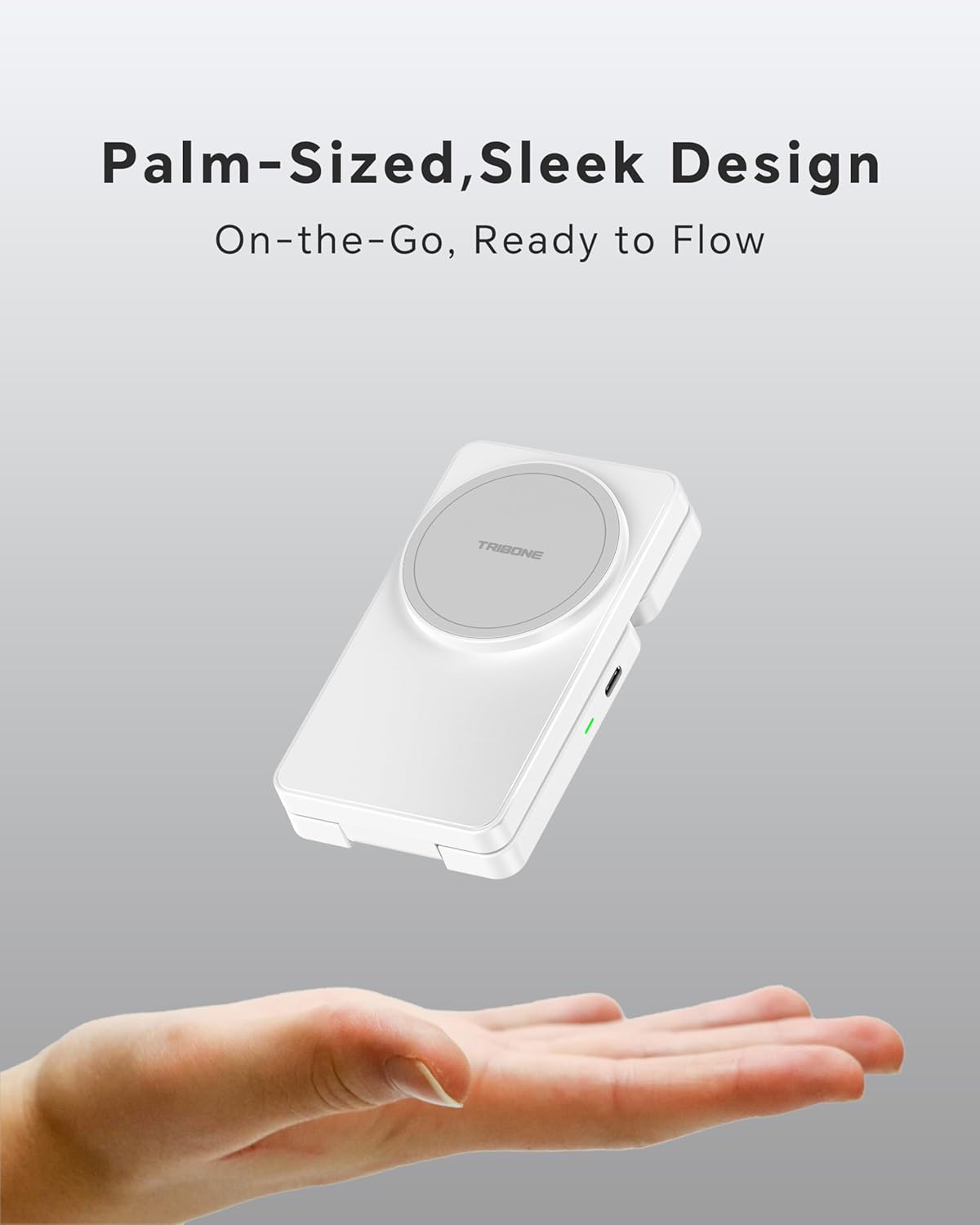 3 in 1 Charging Station for iPhone 16/15/14/13/12 Series, Wireless Charger for Apple Watch，Travel Magnetic Charging Stand for AirPods (White Grey)
