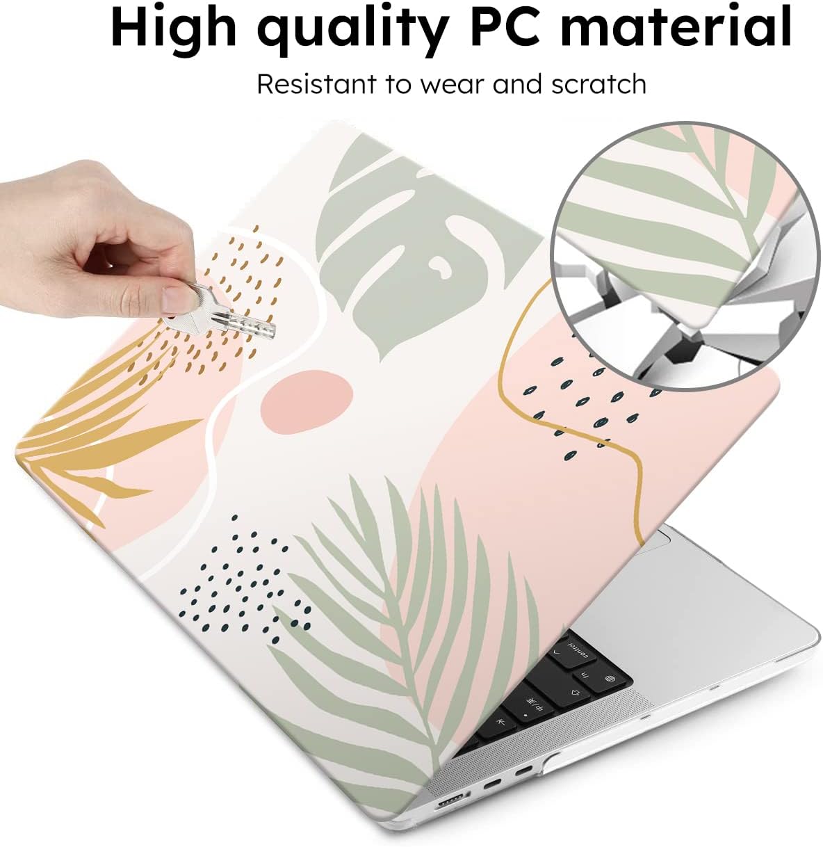 iCasso for MacBook Air 13 inch Case 2025 2024-2022 Release M4 A3240 M3 A3113 A2681 M2 with Liquid Retina Display, Hard Plastic Shell for Mac Air 13.6, TPU Keyboard Cover&Screen Protector, Morandi