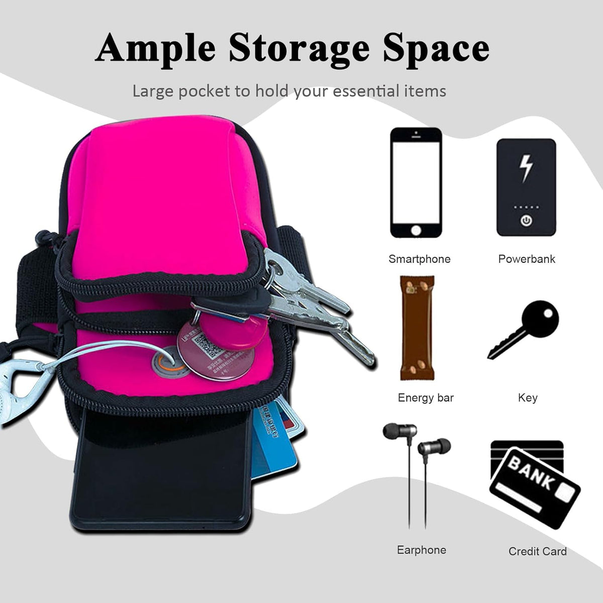 Phone Holder for Running Armband Cell Phone Holder,Small Purses for Women Crossbody Kids,iPhone 11 12 13 14 15 16e 16 Pro Max Xs Xr X Plus SE Mini Galaxy Ultra S25 S24 Note Bags Gym Arm Bands