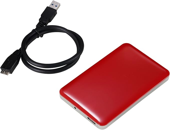 U3 2.5 inch USB 3.0 Mac Edition Portable External Hard Drive - Red (120GB)
