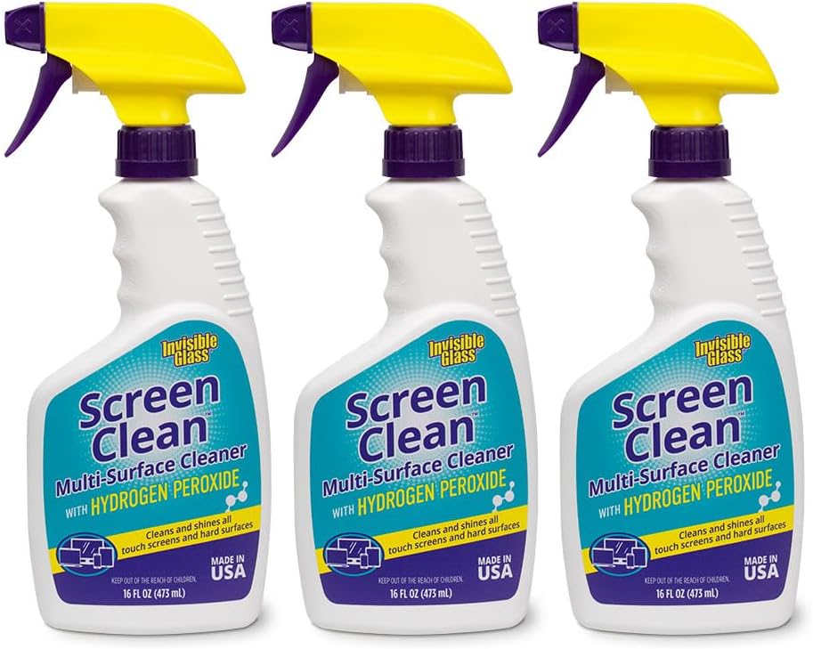 92013-3PK 16-Ounce Pack 3 Invisible Glass Screen Clean Multi-Surface Cleaner Perfect for Touch Screens, Smart Phones