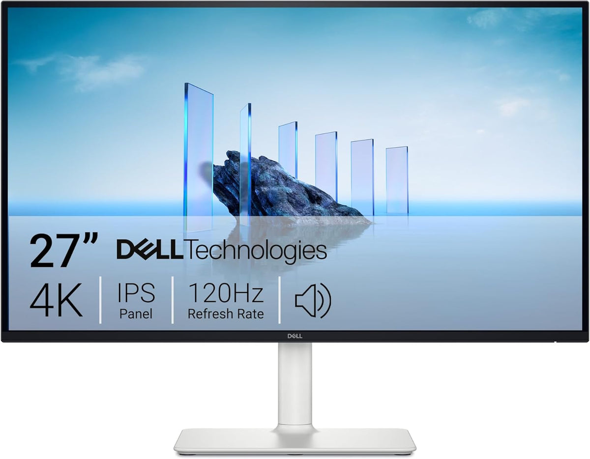 Dell 27 Plus 4K Monitor - S2725QS - 27-inch 4K (3840 x 2160) 120Hz 16:9 Display, IPS Panel, AMD FreeSync Premium, sRGB 99%, Integrated Speakers, 1500:1 Contrast Ratio, Comfortview Plus - Ash White