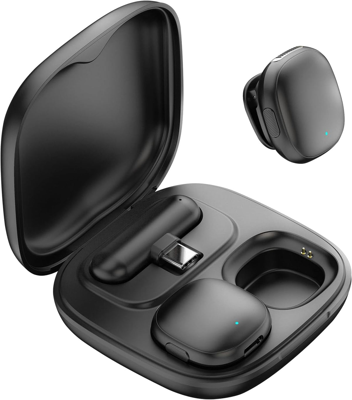 Wireless Microphone for iPhone 16 15 - Ai Noise Cancelling Mini Microphone USB C for Android Phone, Lavalier Mic with 35H Charging Case for Video Recording Vlogging YouTube Tiktok