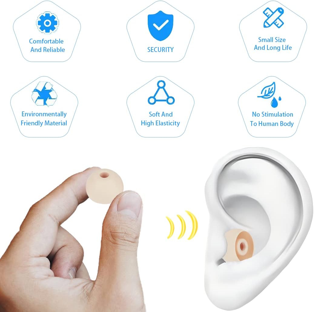 Earbud Tips Earbud Replacement Tips Replacement Earbud Tips Silicone Earbud Tips Headphone Covers Replacement Ear Pads Compatible with Powerbeats Pro Beats Wireless Earphone Headphones 4 Pairs(Gold)