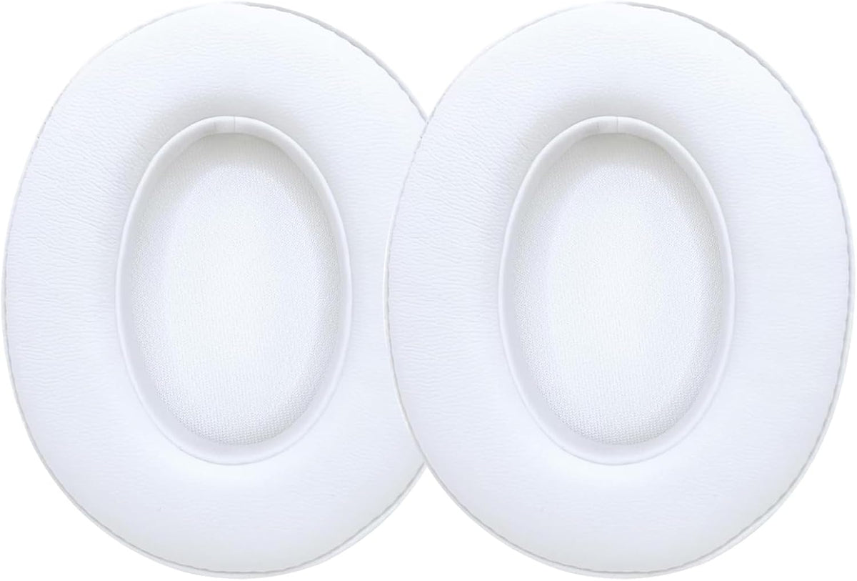 Replacement Ear Pads Cushions for Beats Studio（B0501、B0500），Beats Studio 2 & Studio 3 Wired & Wireless Headphones, Earpads with Soft Protein Leather, Noise Isolation Memory Foam - White