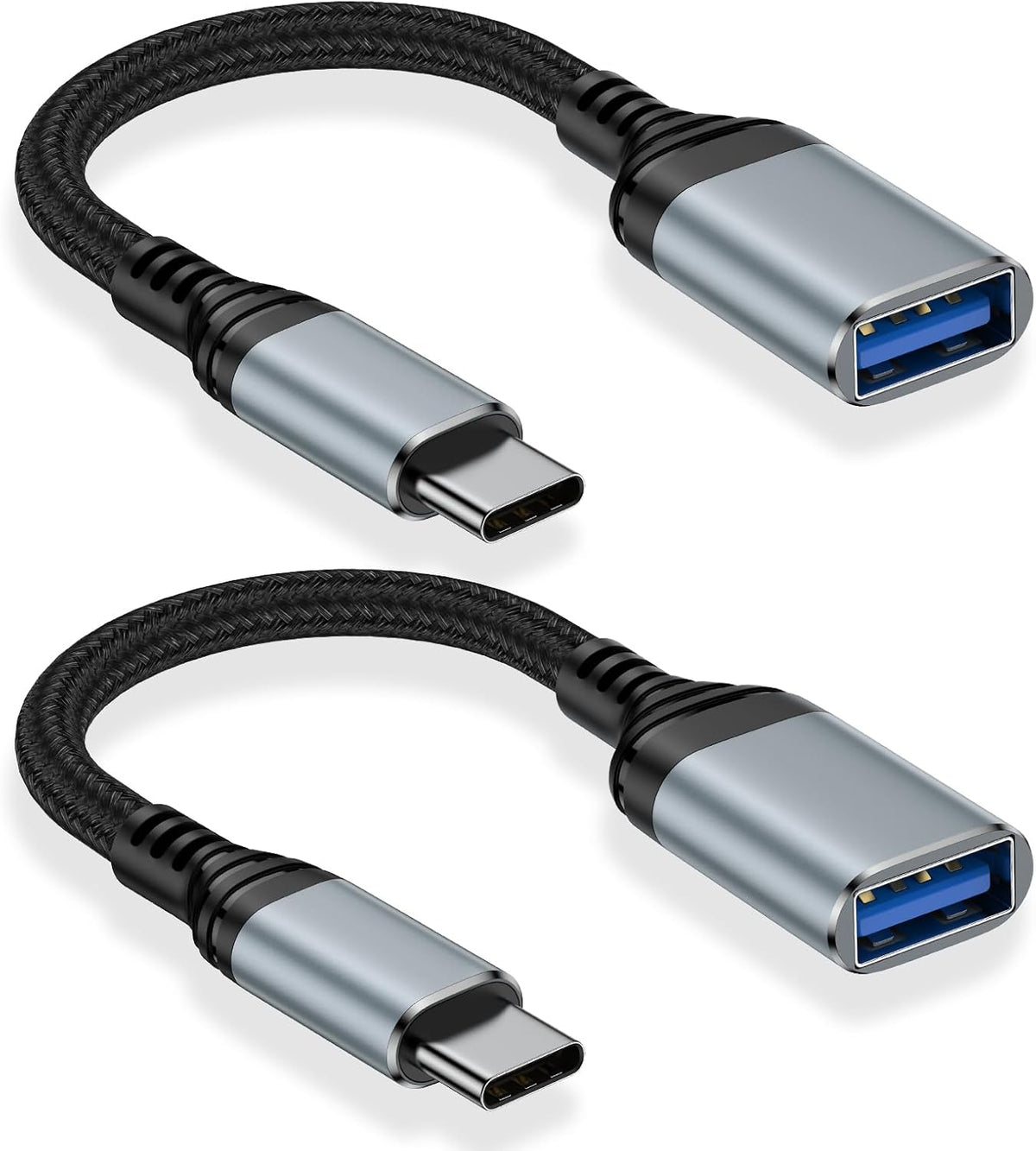 USB C to USB Adapter Type C OTG Cable for iPhone 16 Pro Max/16 Plus/16e/15,Samsung A17/A16/A54/S25/S24/S23, USBC to USB A OTG Adapter for Android,Camera,Card Reader,Flash Drive,MIDI Keyboard,Mac,Hubs