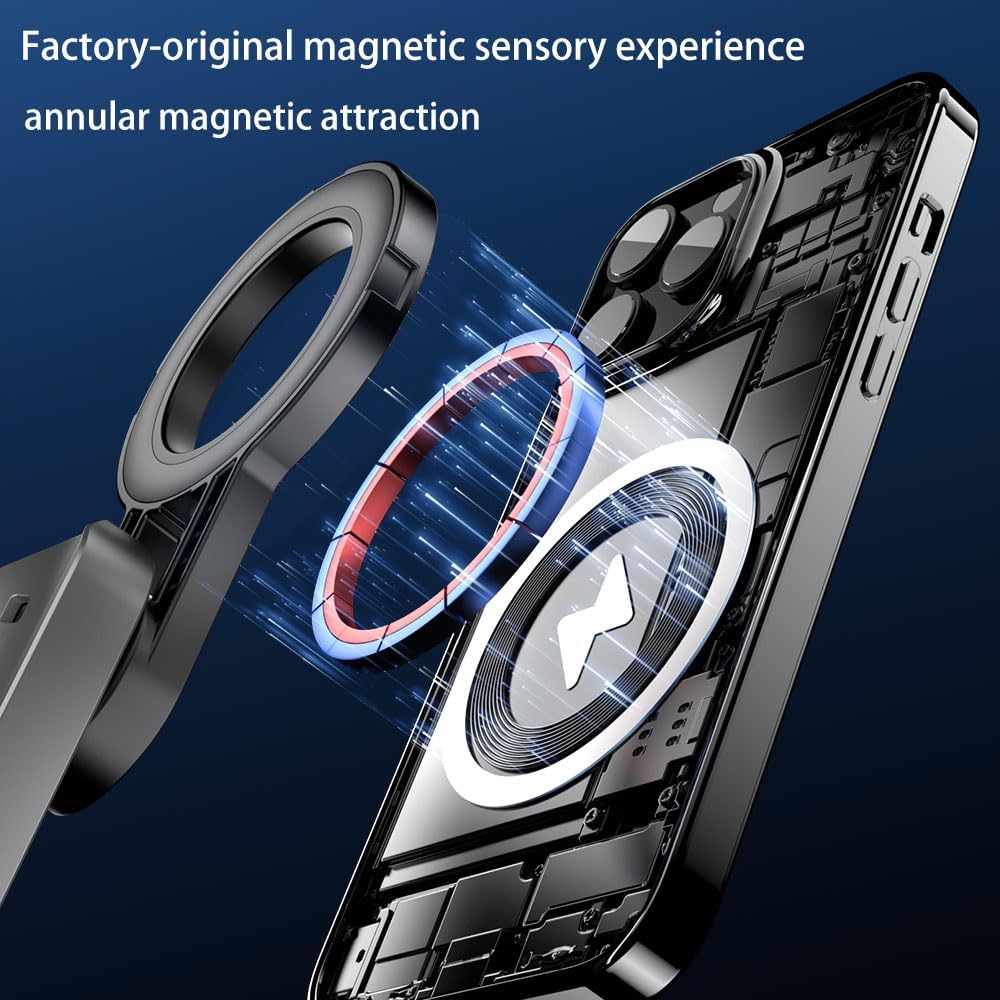 4-in-1 Multi-Functional 360° Rotating Mini Magnetic Portable Selfie Stick, Pocket-Sized Retractable Phone Holder, Equipped with Wireless Detachable Remote Control