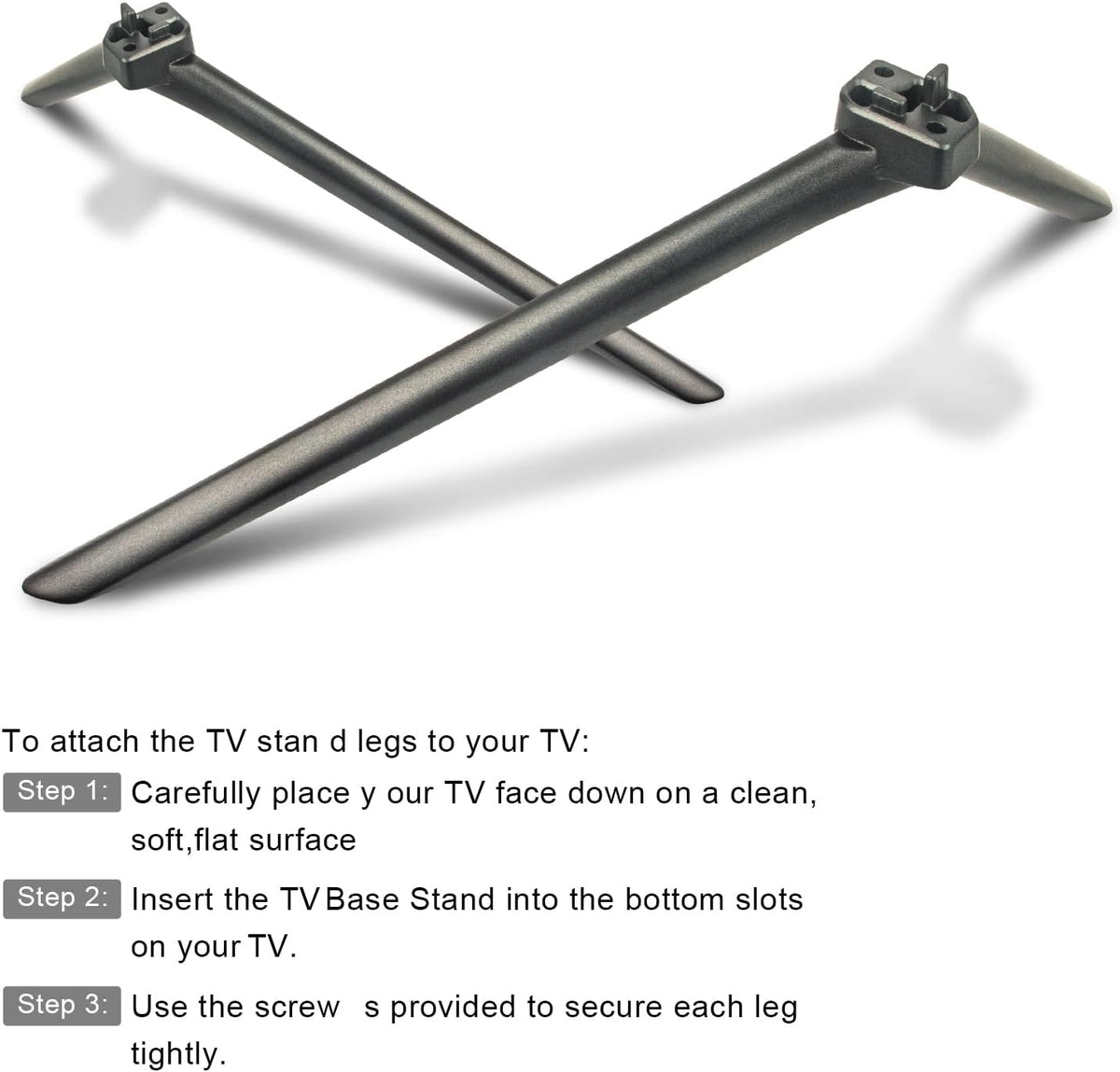 AIDITIYMI 75H8G HU75A6860FUW 75 Inch H8G 4K 2020 TV Base Stand, TV Stand Legs Replacement Compatible with Hisense Class