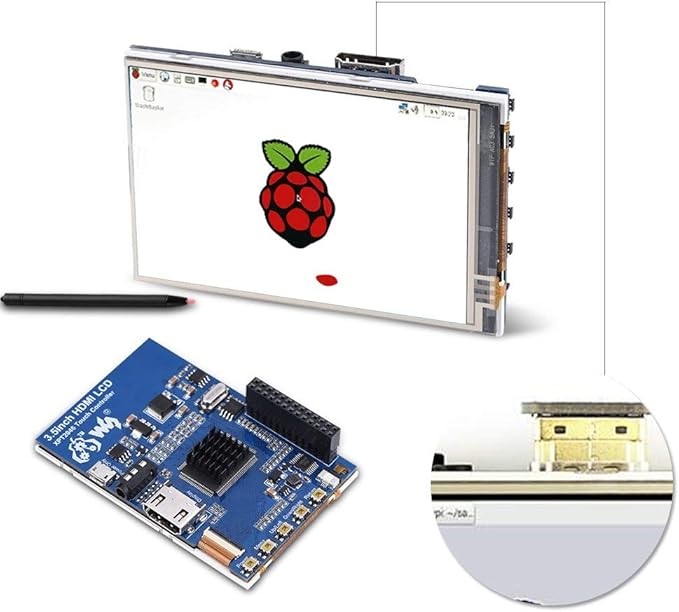 3.5 inch 1080P LCD Black Acrylic Cover Set Compatible with