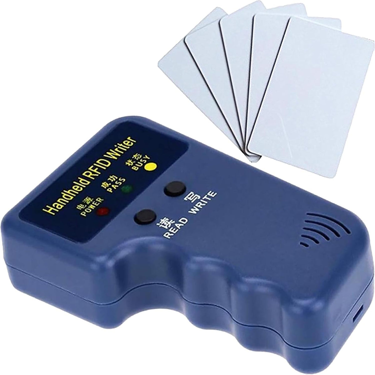 Godely 125khz 10pcs T5577 RFID Handheld Key fob Smart Reader Writer Copier with Writable Key Cards