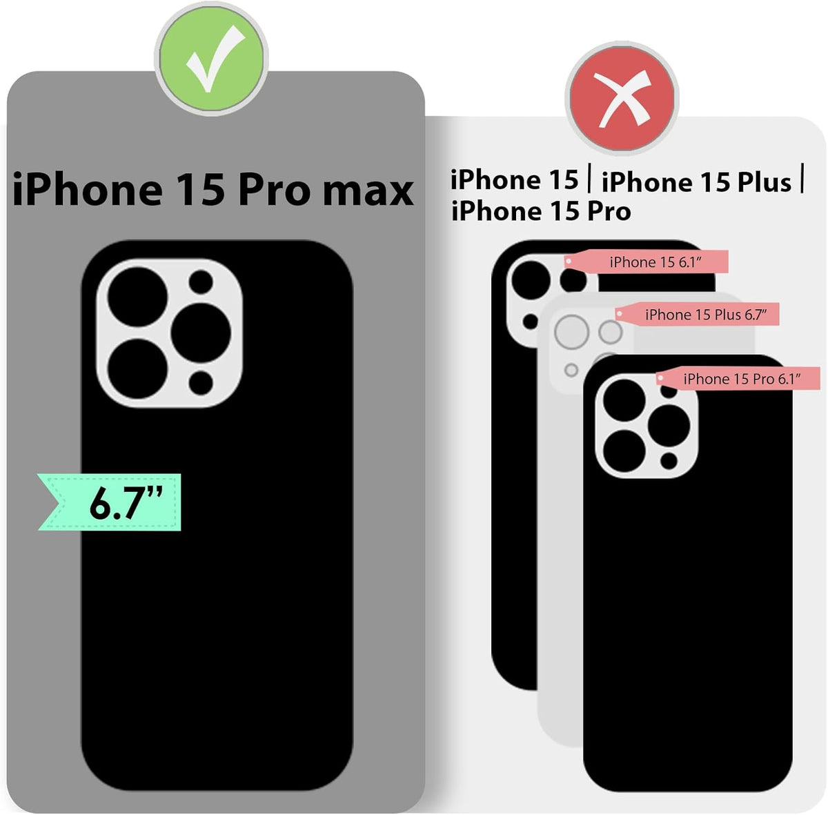 ZVE for iPhone 15 Pro Max Wallet Case with Card Holder Wrist Strap, RFID Blocking Zipper Leather Cover for Women for iPhone 15 Pro Max, 6.7"(2023) - Black