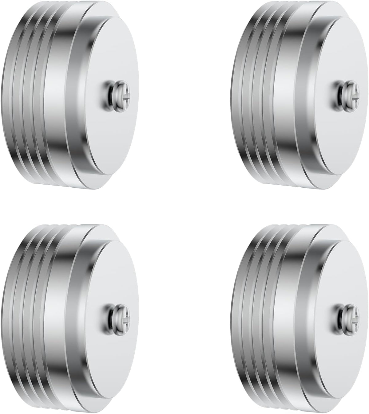 Audiocrast IF3917S HiFi Speaker Isolation Feet Pads 4PCs Aluminum 39x17mm Silver Speaker Shock Absorber Vibration Dampener Floor Protector for Audio Speaker Subwoofer CD DVD Amplifier Turntable DAC