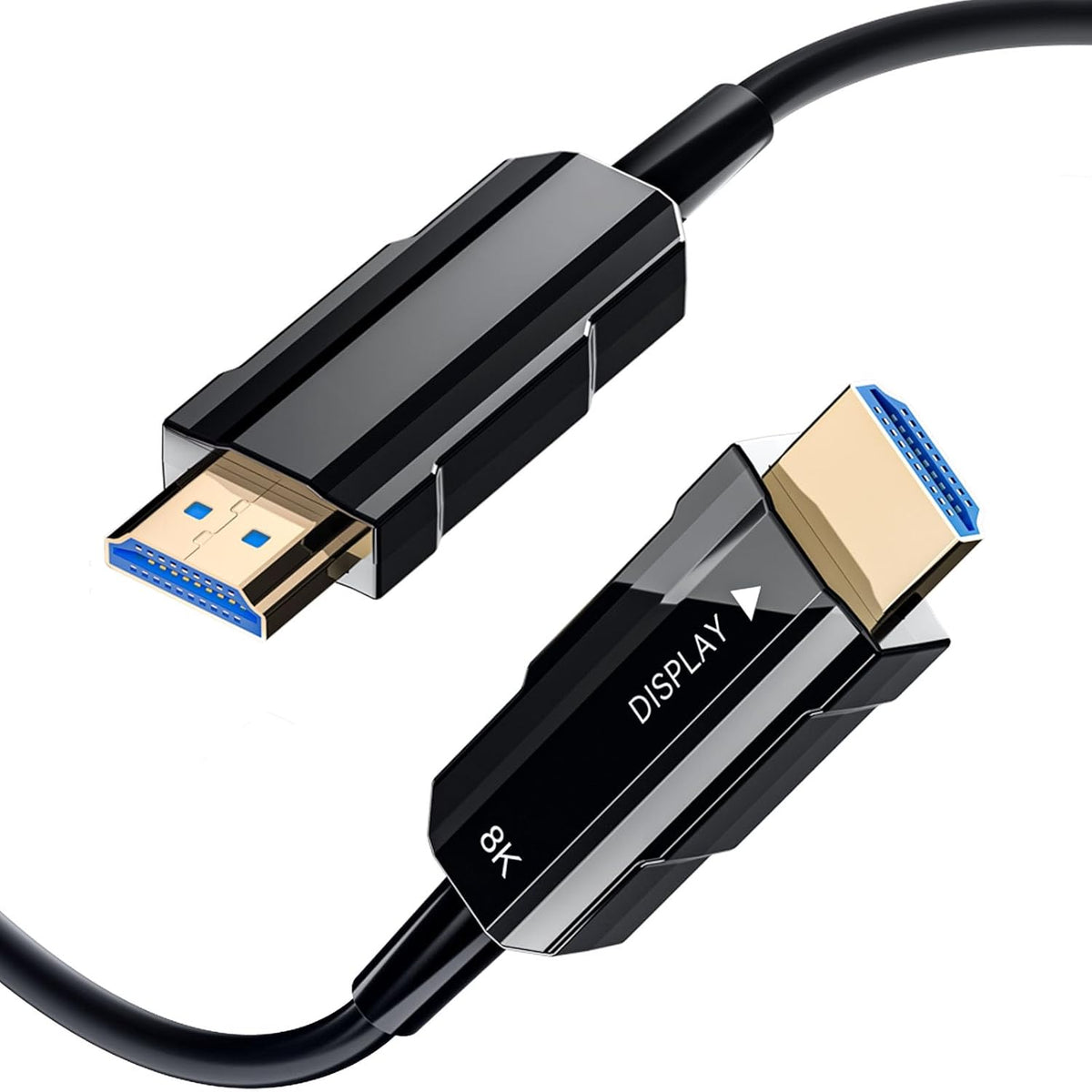 8K 2.1 30ft/9m, 48Gbps, 8K@60Hz 4K@120Hz, 2.2&2.3, 3D, PS4/PS5 HDMI Cable Long Fiber Optic HDMI Cable, Ultra High Speed