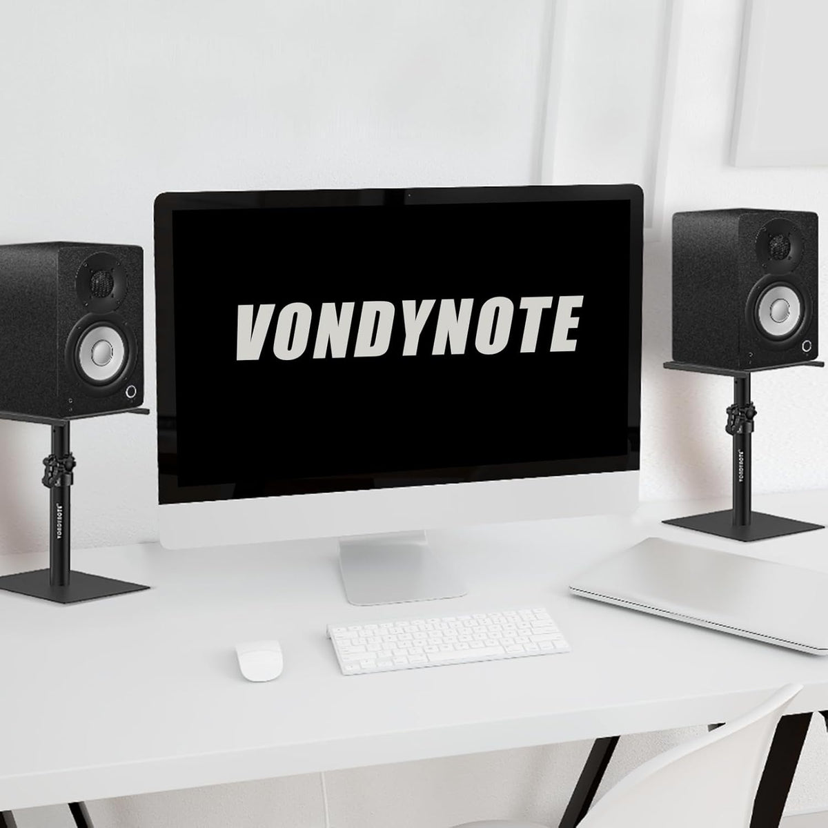 Set of 2 Desktop Studio Monitor Speaker Stands Bookshelf Speaker Stands