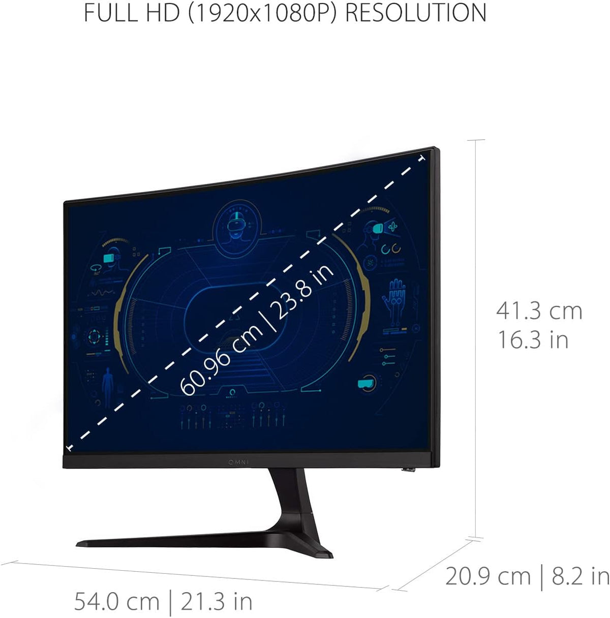 ViewSonic VX2418C 24 Inch 1080p 1ms 180Hz Curved Gaming Monitor with FreeSync Premium, Eye Care, HDMI and DisplayPort