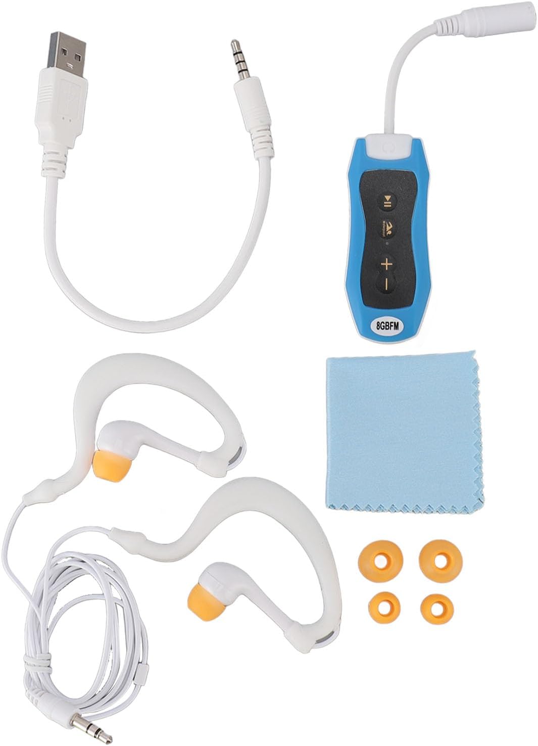 Generic MP3 8GB Swimming, (8GB) Player, USB Rechargeable Music Player, Headphone with Built in Memory, Ideal
