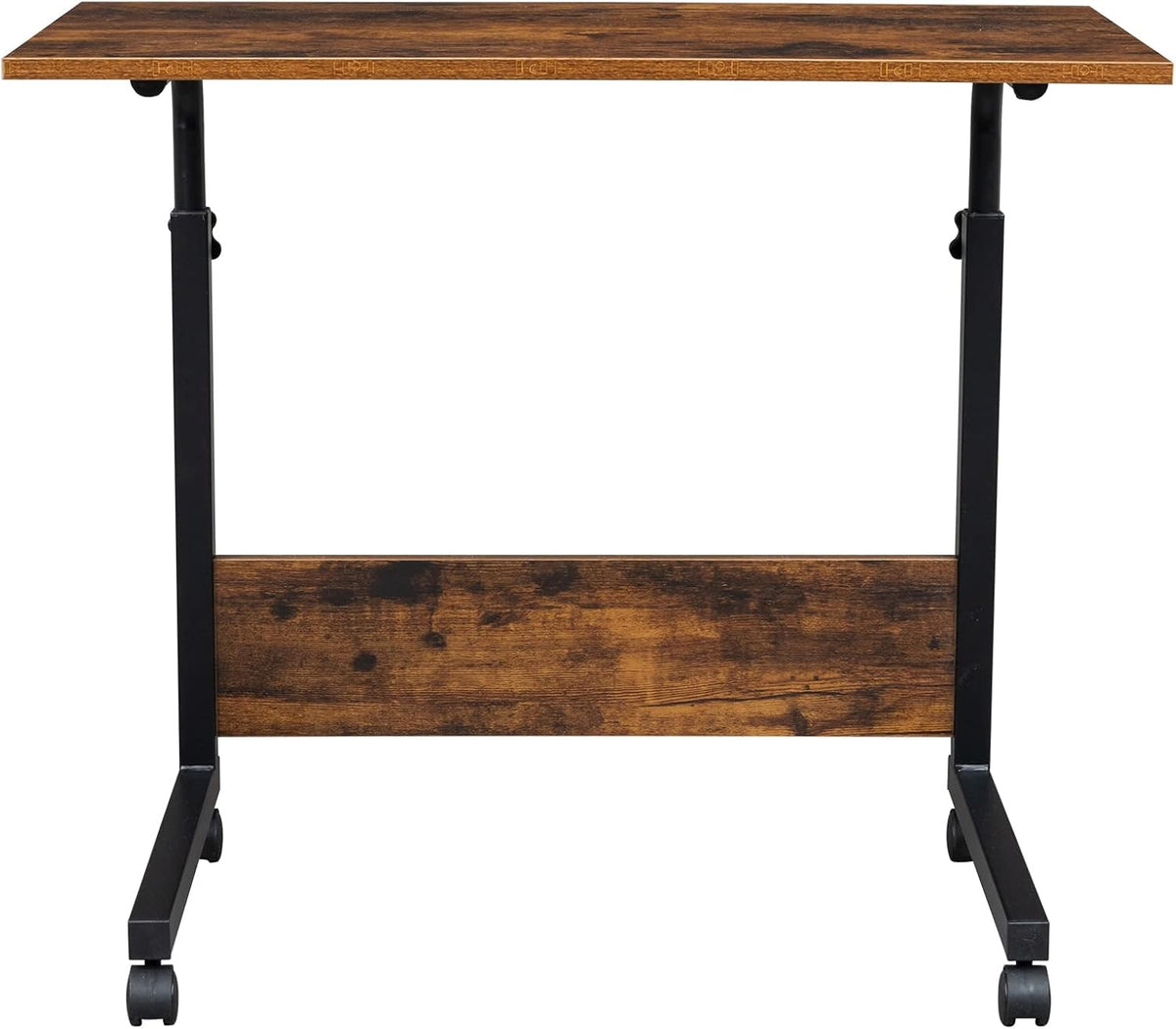 31.49 15.74 27.16-37.79 Mobile Side Table, Mobile Laptop Desk Cart, Adjustable Over Bed Table with Wheels for Sofa