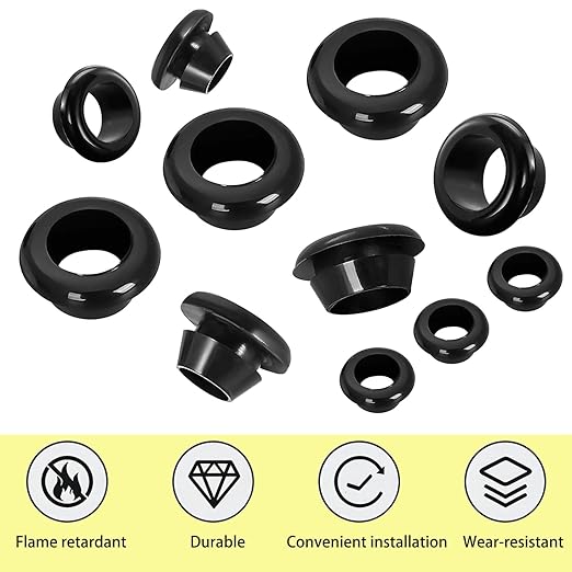 Qrity 9X Rubber Grommets ID 25mm Mount 30mm for Cable