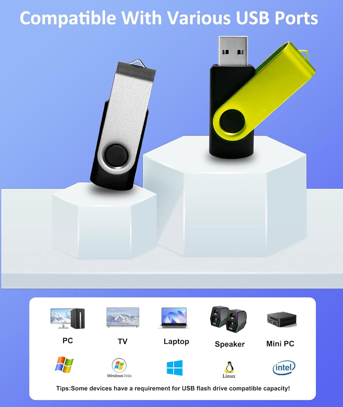 Thumb Drive 16GB FAT32 USB Flash Drives 20 Pack 16 GB USB 2.0 Jump Drives Multipack Flash Memory Stick Zip Drive Pendrive 20Pack with 20PCS Lanyards Label (Green Sliver 16gig)