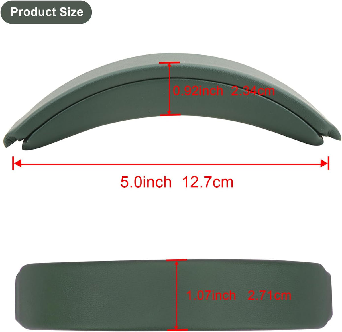 Headband Cushion Cover for Bose QuietComfort 45 (QC45) QC35 QC35 II Headphones with Protein Leather& Memory Foam (Cypress Green)