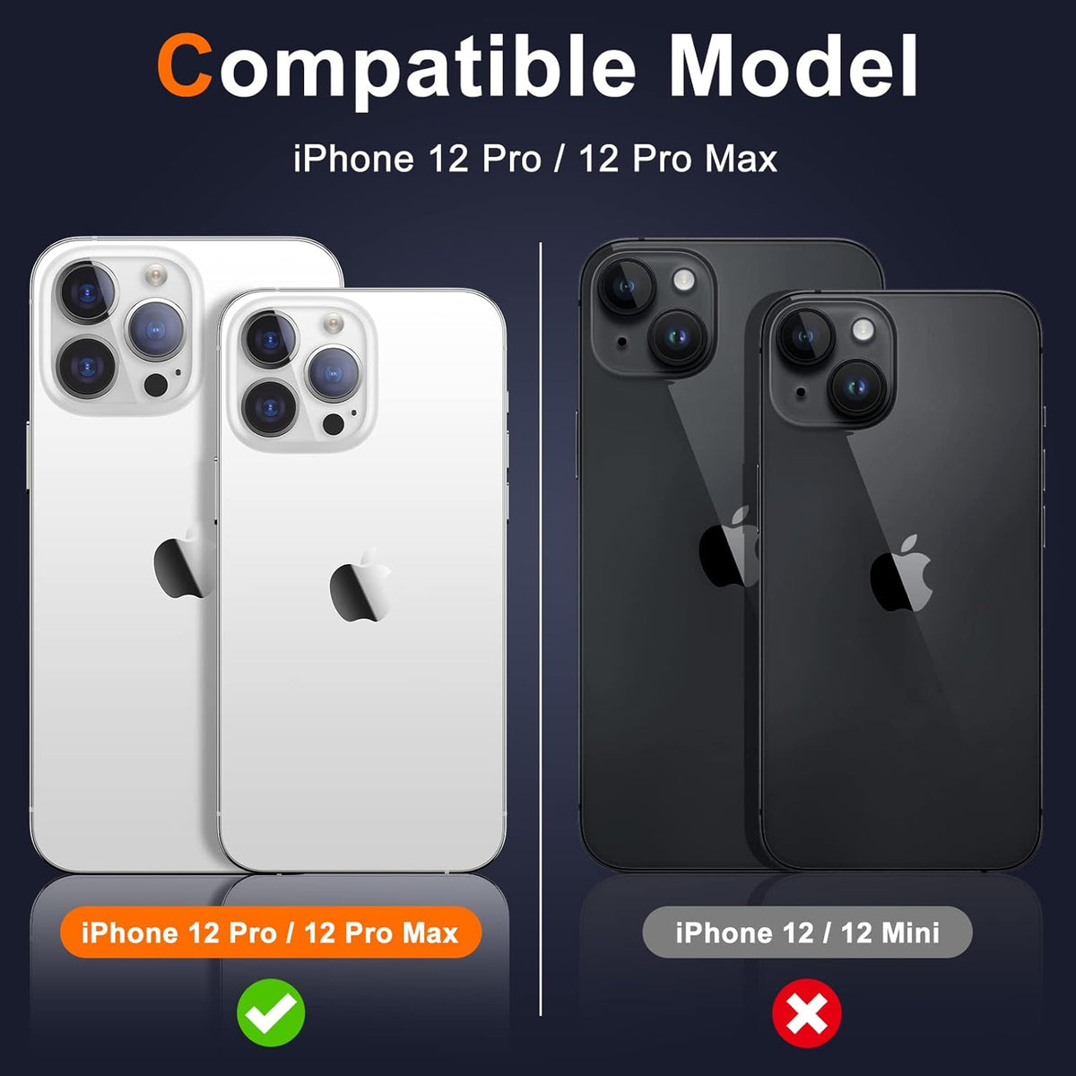 UniqueMe [ 3 Pack] Compatible with iPhone 12 Pro Max 6.7" Camera Lens Protector Tempered Glass,[Case Friendly][New version][Scratch-Resistant][Easy Installation] -Silver