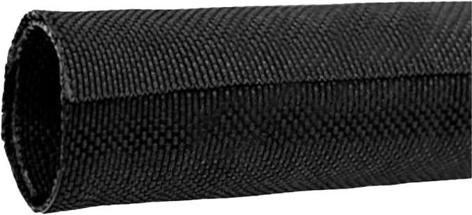 BuyUneed Black Split Braided Cable Management Sleeves 3/4inch -12Feet