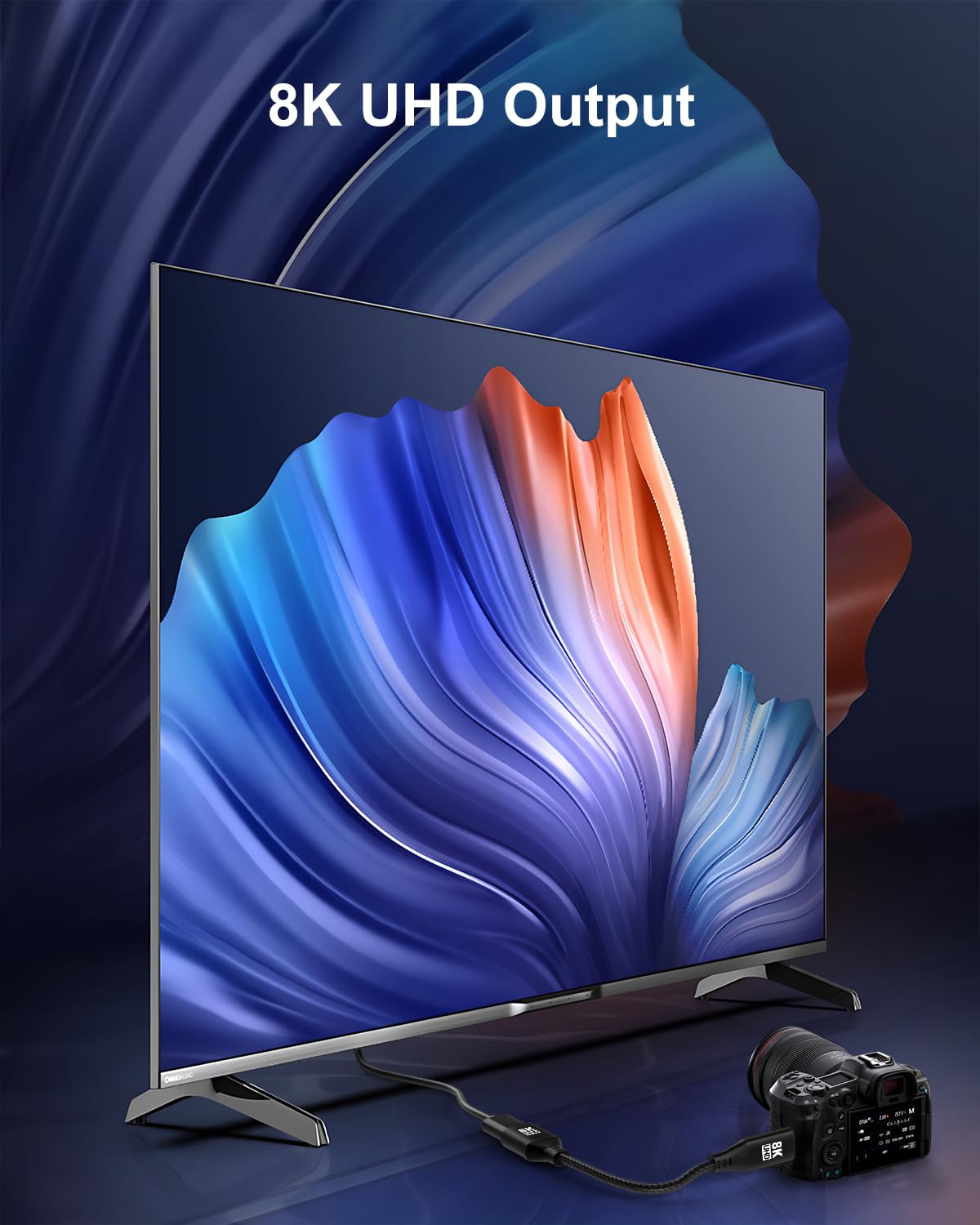 8K 2Pack, 48Gbps 8K@60Hz, 4K@120Hz Mini HDMI to HDMI Adapter Ultra High Speed Bidirectional Transmission, Female