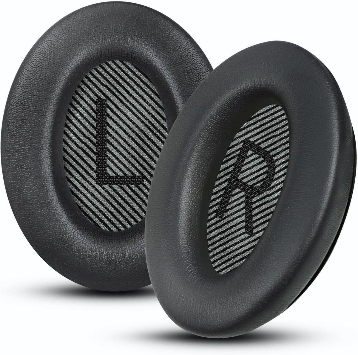 Headphones Replacement Ear Pads, Protein Leather earpad Cushions for Bose Quiet Comfort QC35 Headphones, Replacement Earpads, Softer Memory Foam - Black