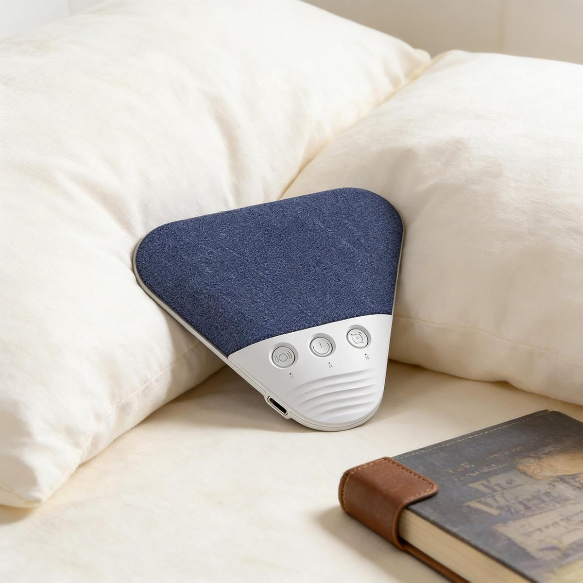 Generic Under Pillow Speakers for Sleeping, Under Pillow Sleep Bone Conduction Speaker with White Noise & Timer