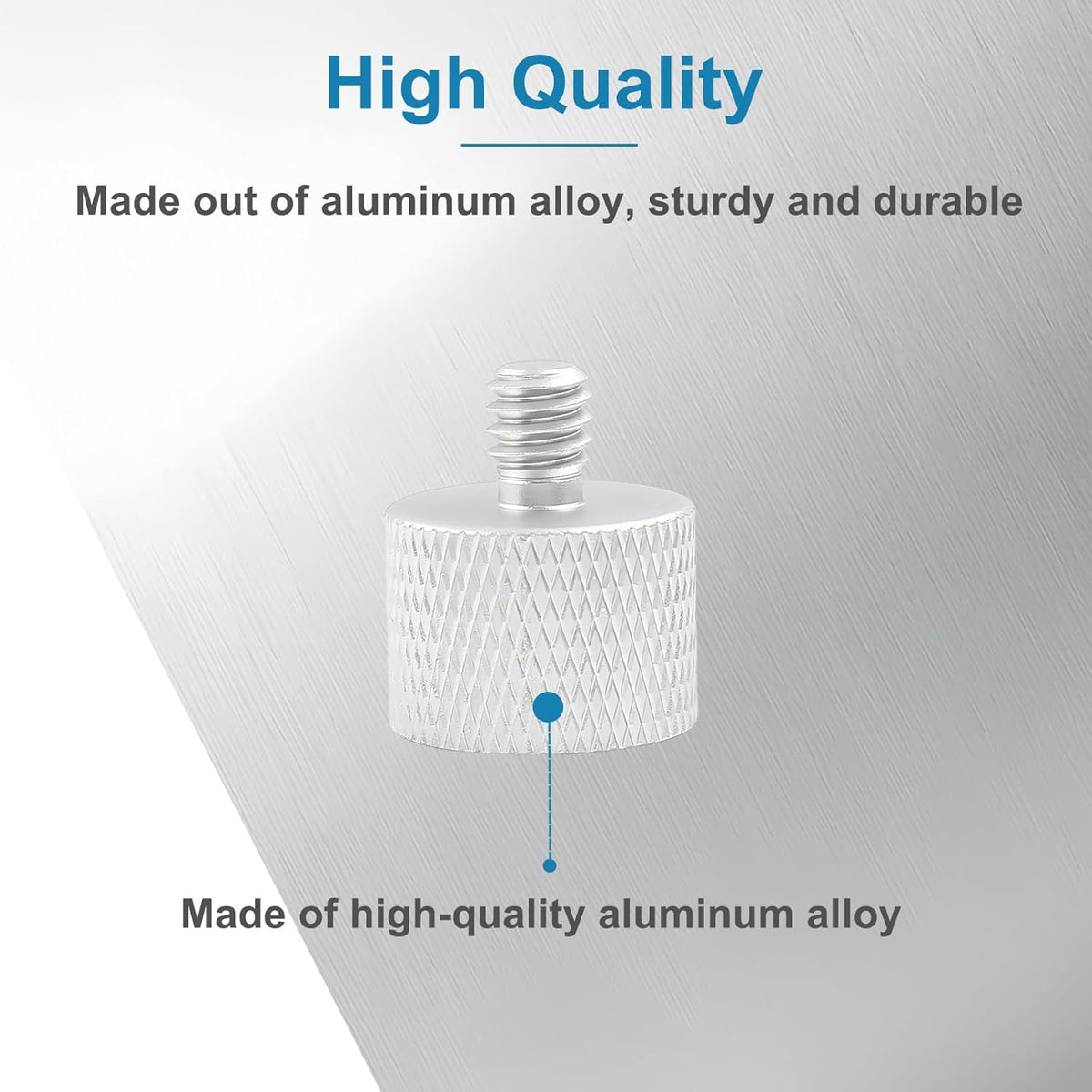 5/8" 1/4" Mic Stand Adapter Female to Male, Microphone Screw Adapter, Thread Conversion Connector for Microphone Mount