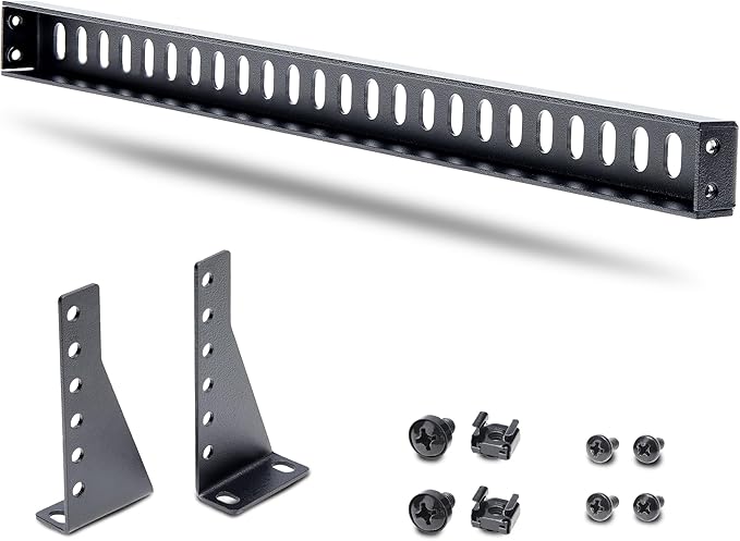 StarTech 1U Cable Lacing Bar, Adjustable Depth (12S-Cable-Lacing-BAR)