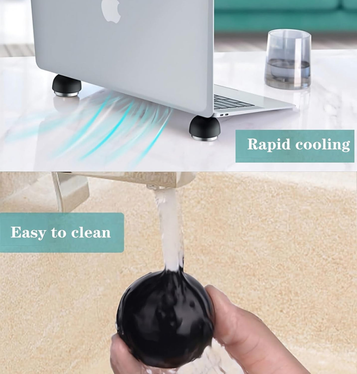 Laptop Cooling Pad,Small Laptop Cooling Stand Invisible Cooler Ball for Notebook Computer