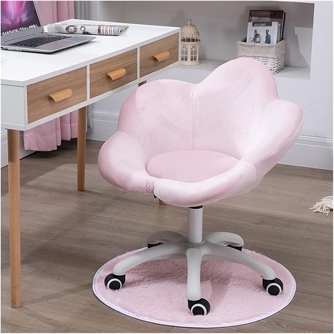 Adjustable Office Computer Chair with Armrest Small Apartment Computer Chair for Student Dormitory Study Makeup Chairs Home Rotating Writing Office Chair(Green)