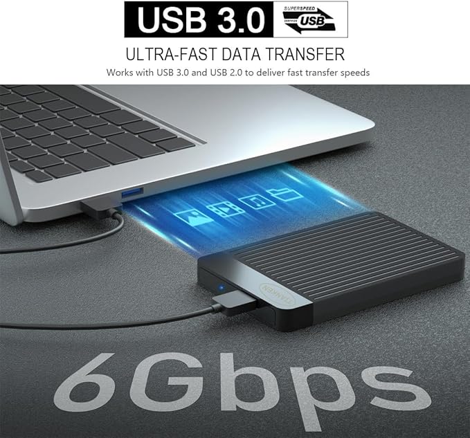 320GB Ultra Slim Portable External Hard Drive 2.5'' USB 3.0 HDD Storage for Mac PC Laptop PS4 Xbox one