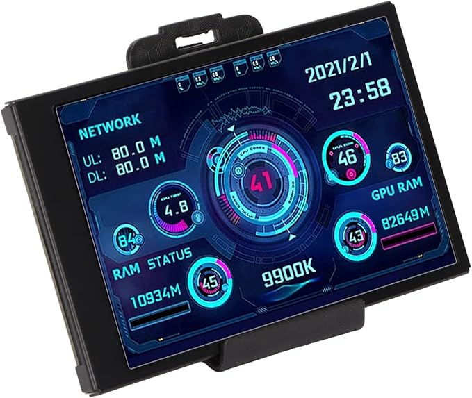 GOWENIC 3.5in Computer Temp Monitor PC Sensor Panel Display PC CPU GPU HDD Data Monitor Computer Temperature Display for System (GOWENICprnzt940dh7119)